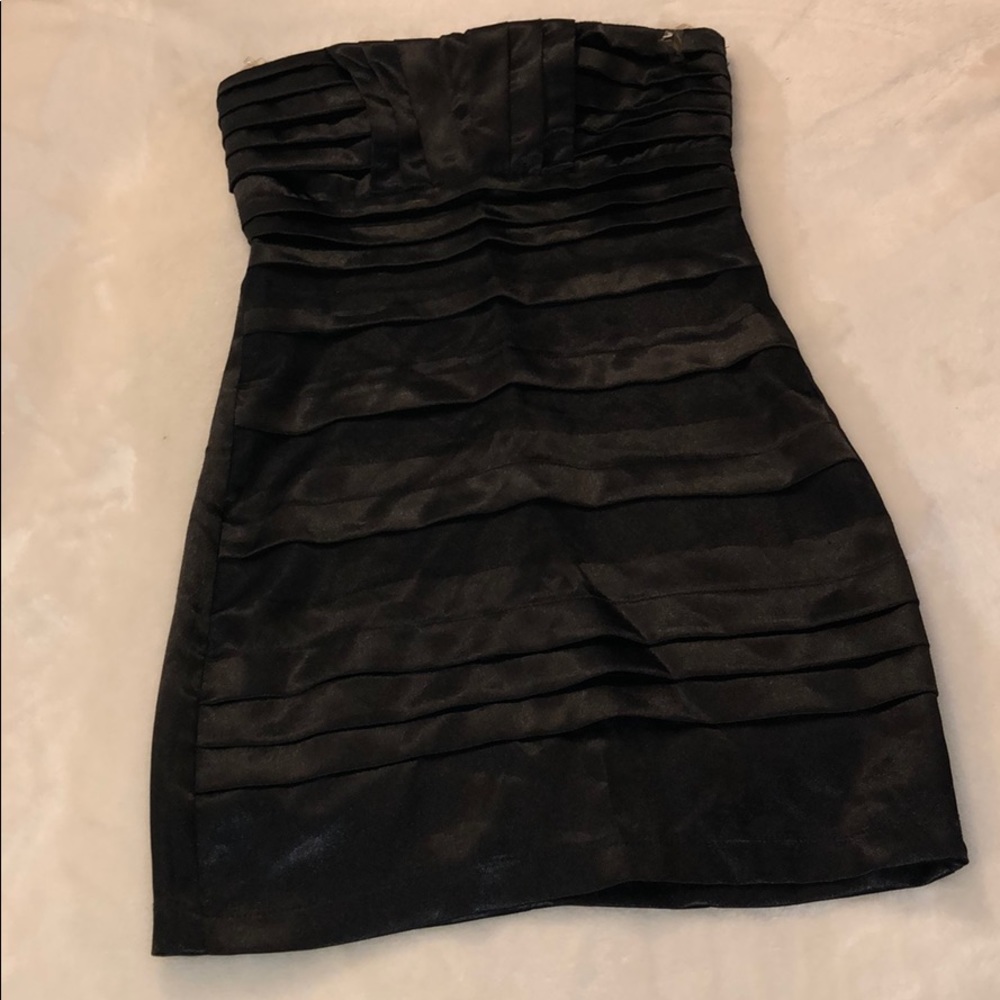 Black mini dress
